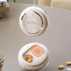 The Relaxation Nook Gesundheits-Gadgets|Gesundheits- Und Entspannungstools-Mini-Pillen-Organizer für die Reise – versiegeltes Medikamentenetui