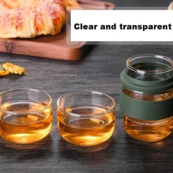 The Decor Haven Küche & Esszimmer|Outdoor-Artikel-Mini-Reiseteekanne – Hitzebeständige Teekanne für die Tasche