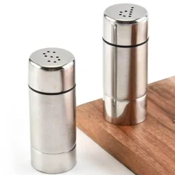 Tom Küche & Esszimmer-Mini-Salz- und Pfefferstreuer aus Edelstahl – Gewürzset für die Küche
