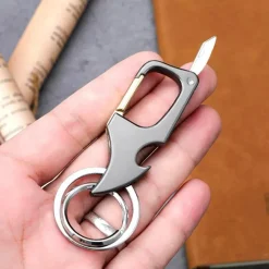 Cozy Living Camping-Werkzeuge|Camping Im Freien-Mini-Schlüsselanhänger-Flaschenöffnermesser - Faltbares Werkzeug