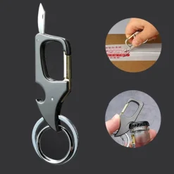 Cozy Living Camping-Werkzeuge|Camping Im Freien-Mini-Schlüsselanhänger-Flaschenöffnermesser - Faltbares Werkzeug