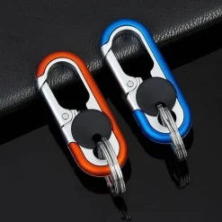 Gear Up u0026 Go Outdoor-Artikel|Outdoor-Gadgets-Mini-Schlüsselanhänger-Organizer aus Edelstahl – kompaktes Reisezubehör