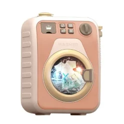 The Decor Haven Babyspielzeug-Mini-Spielzeug-Waschmaschinen-Spielset – drehbares Kinderspielzeug