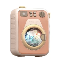 The Decor Haven Babyspielzeug-Mini-Spielzeug-Waschmaschinen-Spielset – drehbares Kinderspielzeug