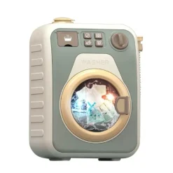 The Decor Haven Babyspielzeug-Mini-Spielzeug-Waschmaschinen-Spielset – drehbares Kinderspielzeug