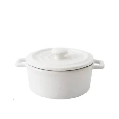 Elegance at the Table Küche & Esszimmer-Mini-Suppenschüssel aus Keramik mit Deckel – vielseitiges Kochgeschirr für Babynahrung