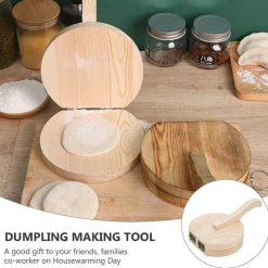 Deco Küche & Esszimmer-Mini-Teigpresse aus Holz – Werkzeug zum Backen von Gebäck und Keksen