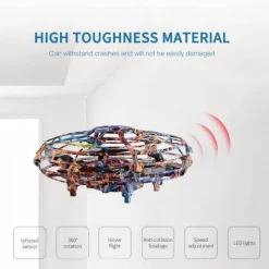 Wilderness Haven Babyspielzeug|Outdoor-Artikel-Mini-UFO-Drohne – RC-Spielzeug mit Infrarot-Handsensor