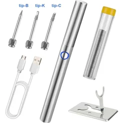 Roam Ready Outdoor-Artikel|Heimwerkzeuge-Mini-USB-Lötkolben – Digitales Präzisionsschweißwerkzeug