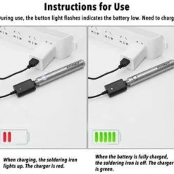 Roam Ready Outdoor-Artikel|Heimwerkzeuge-Mini-USB-Lötkolben – Digitales Präzisionsschweißwerkzeug
