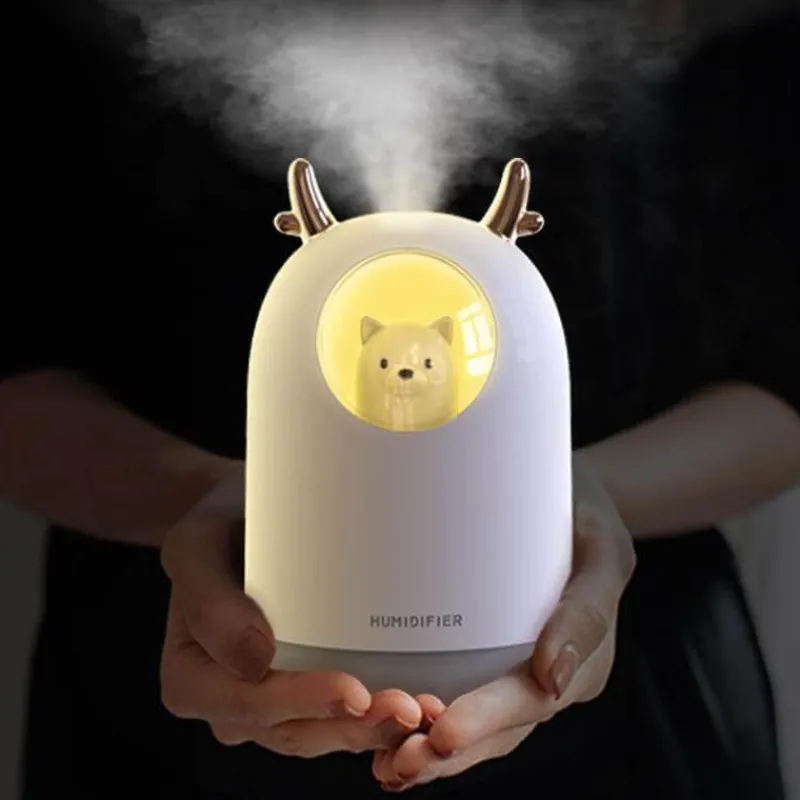 Tranquil Touch Gesundheits-Gadgets|Gesundheits- Und Entspannungstools-Mini-USB-Luftbefeuchter in Eisbärform – Niedlicher Luftbefeuchter für den Schreibtisch