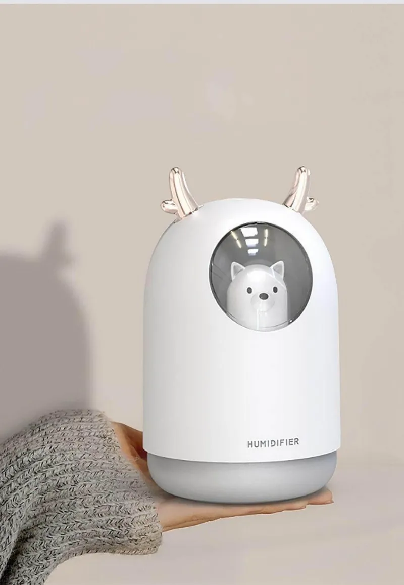 Tranquil Touch Gesundheits-Gadgets|Gesundheits- Und Entspannungstools-Mini-USB-Luftbefeuchter in Eisbärform – Niedlicher Luftbefeuchter für den Schreibtisch
