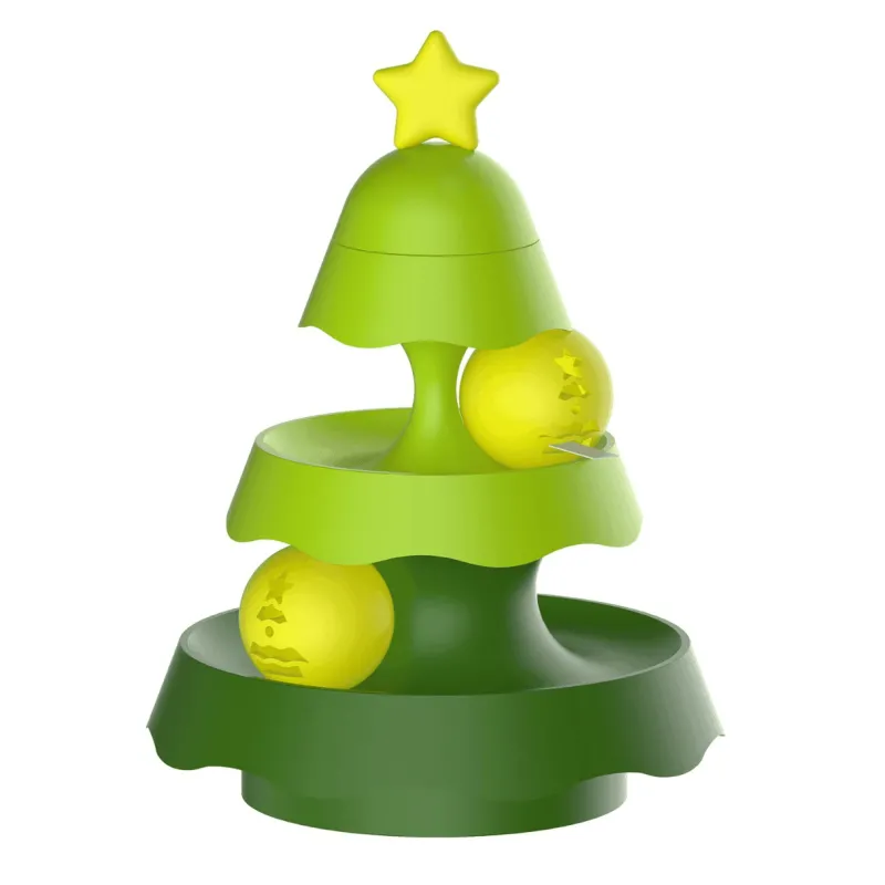 TailTrend Haustierspielzeug-Mini-Weihnachtsbaumschmuck – charmanter Weihnachtsakzent für festliche Feiern