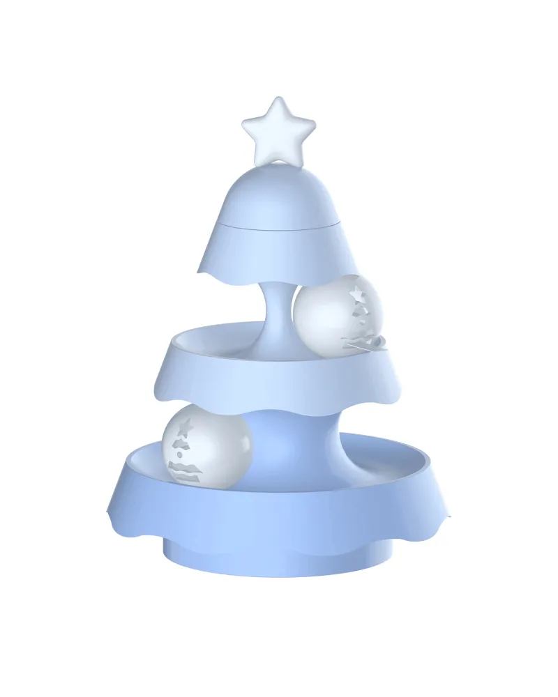 TailTrend Haustierspielzeug-Mini-Weihnachtsbaumschmuck – charmanter Weihnachtsakzent für festliche Feiern