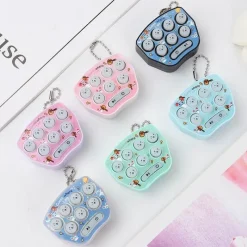 The Decor Haven Babyspielzeug-Mini-Whac-a-Mole-Schlüsselanhänger-Spielzeug – lustiges Taschenspiel