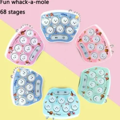 The Decor Haven Babyspielzeug-Mini-Whac-a-Mole-Schlüsselanhänger-Spielzeug – lustiges Taschenspiel