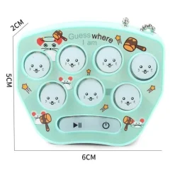 The Decor Haven Babyspielzeug-Mini-Whac-a-Mole-Schlüsselanhänger-Spielzeug – lustiges Taschenspiel