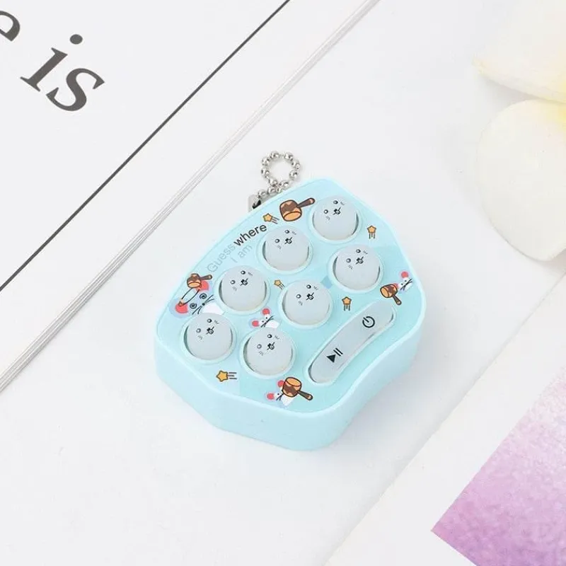The Decor Haven Babyspielzeug-Mini-Whac-a-Mole-Schlüsselanhänger-Spielzeug – lustiges Taschenspiel