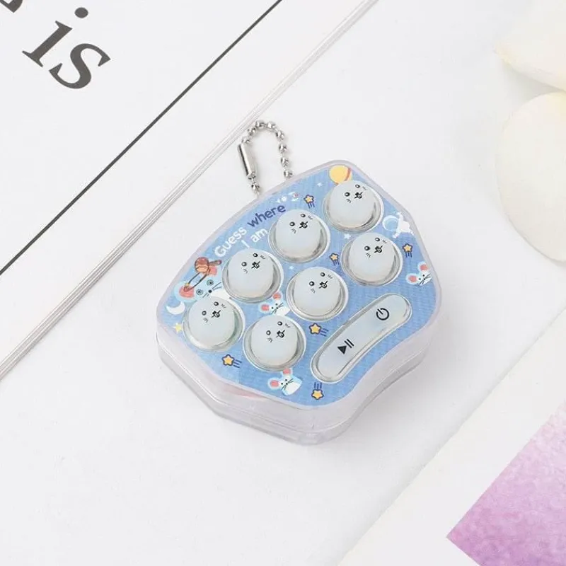 The Decor Haven Babyspielzeug-Mini-Whac-a-Mole-Schlüsselanhänger-Spielzeug – lustiges Taschenspiel