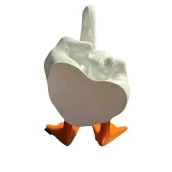 Adventure Basecamp Camping Im Freien|Outdoor-Artikel-Mittelfinger-Entenfigur – Schrullige Wohndekoration aus Kunstharz