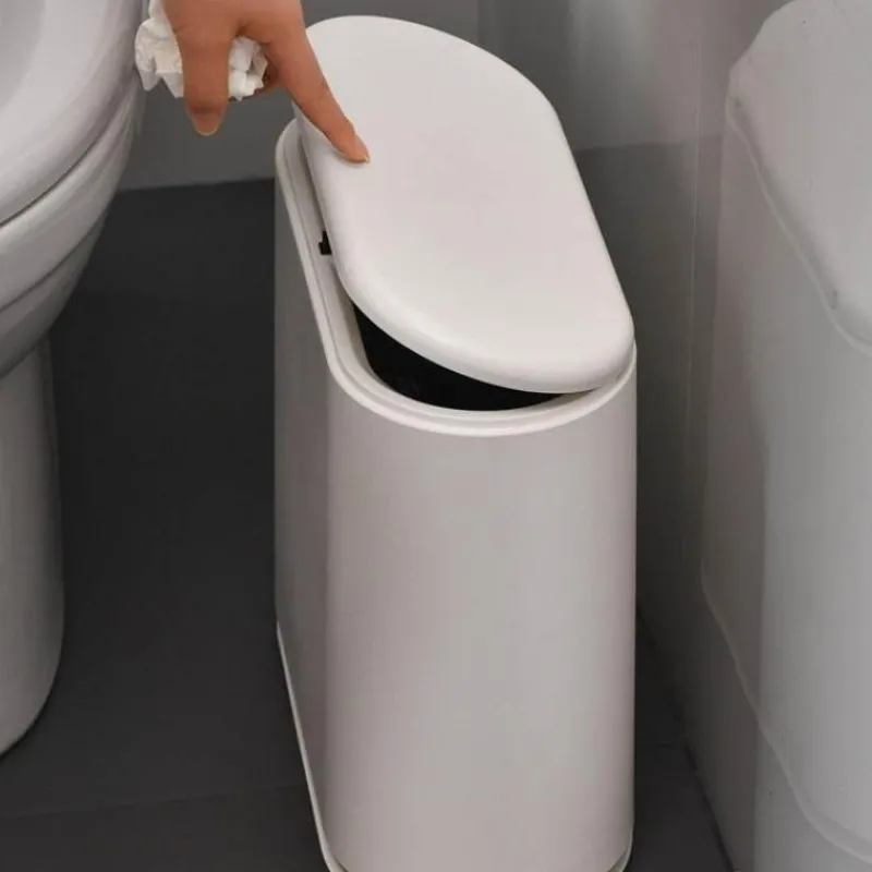 Tranquil Waters Badezimmer-Mülleimer mit zwei Fächern – Lösung zur Mülltrennung