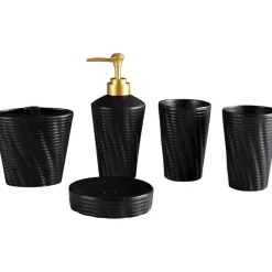 The Bath Nook Badezimmer-Modern Bath Accessory Set - Menella Collection