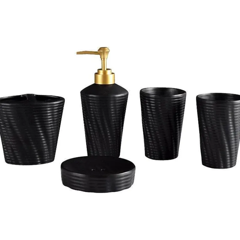The Bath Nook Badezimmer-Modern Bath Accessory Set - Menella Collection