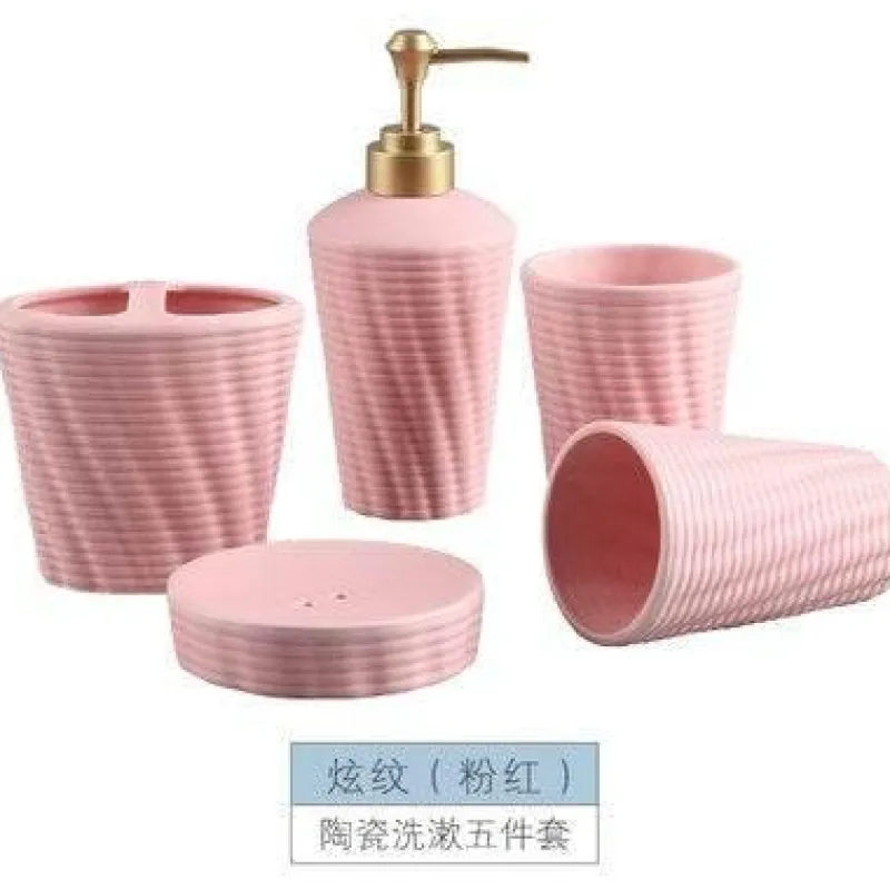 The Bath Nook Badezimmer-Modern Bath Accessory Set - Menella Collection