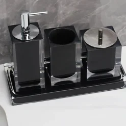 The Bath Nook Badezimmer-Modern Bathroom Accessories Set - Elegant Home Decor