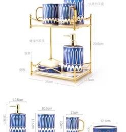 The Bath Nook Badezimmer-Modern Bathroom Accessory Set - Elegant Pasini Essentials