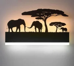 Comfort u0026 Style Beleuchtung-Modern Black LED Wall Lights - Creative Acrylic Design