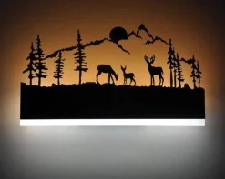 Comfort u0026 Style Beleuchtung-Modern Black LED Wall Lights - Creative Acrylic Design