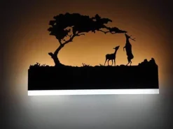 Comfort u0026 Style Beleuchtung-Modern Black LED Wall Lights - Creative Acrylic Design