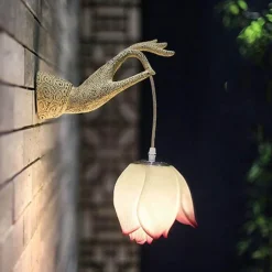 Comfort u0026 Style Beleuchtung-Modern Chinese Lotus Wall Lamp - Creative Decorative Lighting