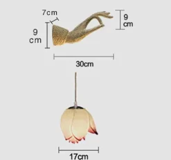 Comfort u0026 Style Beleuchtung-Modern Chinese Lotus Wall Lamp - Creative Decorative Lighting