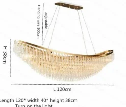 Comfort u0026 Style Beleuchtung-Modern Crystal Chandelier - Dreamy Boat Design Lamp