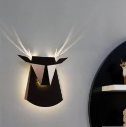Comfort u0026 Style Beleuchtung-Modern Deer LED Wall Lamp - Creative Light Decor