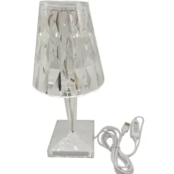 The Gilded Nest Beleuchtung-Modern Desk Lamp - Stylish Diamond Acrylic Light