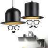 Comfort u0026 Style Beleuchtung-Modern Gentleman Hat Pendant Light - Unique Ceiling Fixture