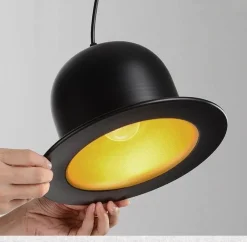 Comfort u0026 Style Beleuchtung-Modern Gentleman Hat Pendant Light - Unique Ceiling Fixture