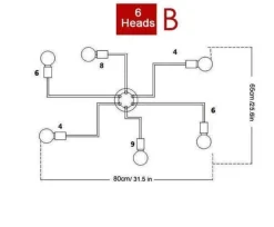 Comfort u0026 Style Beleuchtung-Modern Iron Chandelier - Metal Lighting Fixture