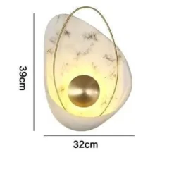 Comfort u0026 Style Beleuchtung-Modern Marble Shell Wall Lamp - Stylish Home Lighting Fixture