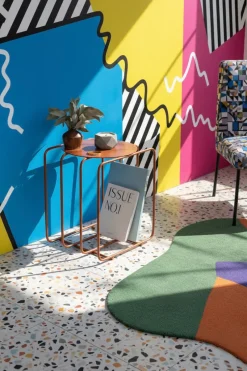 Modern Home Wohndeko-Modern Minimalist Metal Coffee Table – Small Luxury Center Table