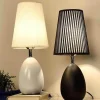 Glow u0026 Shade Beleuchtung-Modern Monochrome Table Lamp - Black and White Lighting
