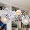 Comfort u0026 Style Beleuchtung-Modern Motorcycle Chandelier - Unique Aluminum Glass Light Fixture