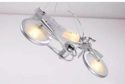Comfort u0026 Style Beleuchtung-Modern Motorcycle Chandelier - Unique Aluminum Glass Light Fixture