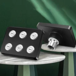 The Blissful Bath Badezimmer-Modern Rain Shower Head - Aqua Square Waterfall Fixture