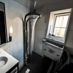 The Blissful Bath Badezimmer-Modern Waterfall Rain Shower Set - Luxury Bathroom Shower System