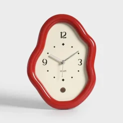 The Finishing Touch Wohndeko-Moderne Infinity Fluid Clock – Stilvolle Wanduhr