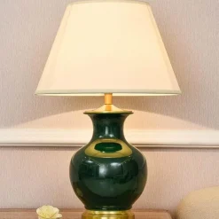 Bright Accents Beleuchtung-Moderne Keramik-Tischlampe – Stilvolle Beleuchtungsvorrichtung für Ihr Zuhause